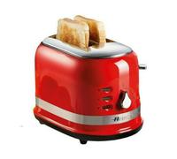 2 Slice Toaster, 815 W, Defrost, Crumb Tray, Red, Ariete Moderna 0149R