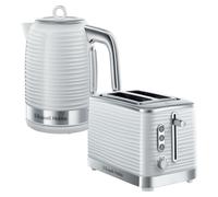 2 Slice Toaster & Kettle Set, Inspire Russell Hobbs White One Size
