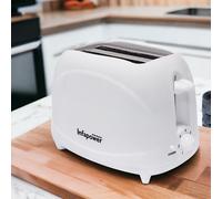 Infapower 2 Slice Toaster?Browning 7 Settings?Auto-Manual Stop?Crumb Tray?White