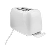 2 Slice Toaster Wide Slot, Bread Toaster White Sandwich Toaster 6 Browning Levels, Auto Shut Off, Extra Wide Slots & Removable Crumb Tray