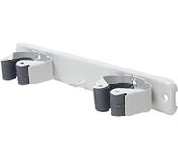 2 Slot Wall Mounted Garden Tool Holder Metal Hanging Storage Rack Rail Tidy Organiser