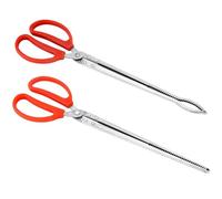 2 Snake Feeding Tongs - 15 Inch Reptile Feeding Tongs - Long Large Tweezer - Ball Pythons Tank Accessories | For Terrarium Reptile Vivarium Corn Ball Pythons Axolotl Bearded Dragon Supplies