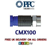 (2) SNAP SEAL COMPRESSION F TYPE PLUG CMX100 CONNECTOR CT100 RG6 WF100 COAX CABLE