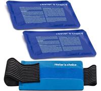 2 Soft Gel Ice Packs for Injuries Reusable with Extra Comfy Adjustable Cold Pack Wrap, Flexible Hot and Cold Compress