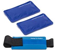 2 Soft Gel Ice Packs for Injuries Reusable with Extra Comfy Adjustable Cold Pack Wrap, Flexible Hot and Cold Compress