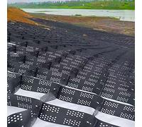 2" Soil Stabilizer Grids for Gravel & Pea Stone Heavy Duty Paving Mesh for Driveways & Walkways Foldable Ground Grid (5x9m/16.5x30ft) Durable Foundation Solution