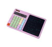 2. Solar Desktop Calculator 12-Digit LCD Display With Writing Pad Power Supply For Business Accounting Solar Power Calculator For Outdoor Use