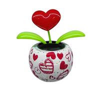 2 Solar Powered Dancing Flower - Solar Dancing Flowers Shaking Head | Car Ornaments Solar Powered Car Toy | Sunflower Solar Dashboard Dancing Flower | For Car & Home Decoration