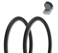 2 Solid Tires 24x 1 3/8 Rubber Full Honeycomb for Wheelchair Disabled Bicycle Pram Tires Anti Drilling