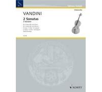 2 Sonaten F Major and G Major Antonio Vandini Book [Softcover] Cello and Piano S