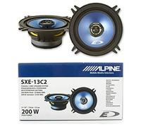 2 speakers 2-way coaxial speakers compatible with ALPINE SXE-13C2 13.00 cm 130 mm 5.25" 35 watt rms 200 watt max 4 ohm 92 db car counters, per pair