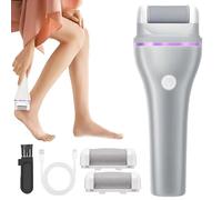 2-Speed Cordless Electric Callus Remover, 2025 New Electric Foot File, Hard Skin Remover with Replacement Rollers Foot, Foot Files for Hard Skin for Dry Dead Skin Cracked Heels Calluses (Gray)