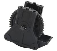 2 Speed Gear Box Transmission Case Durable RC Car Replacement High Performance Gearbox for HSP 94122 94102 1/10 Nitro Car Black Plastic Steel 58x56x45mm