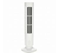 2-Speed Mini Tower Fan Quiet USB Portable Fan Blows Cold Air Energy-Saving for Desk 4.13x12.99 Inch - White