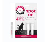 2 Spot On For Cat Flea & Tick Repellent - 2 Tubes, Pet Grooming Kit Repel, Up To 4 Weeks Insect Treatment, Kills Fleas Ticks Lice, Kittens, Supplies, Pet Accessories