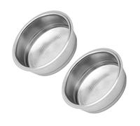 2 Stainless Steel Coffee Filter Set 51/58mm Bottomless Single Cup Basket for Heavy Duty Coffee Brewing Filter Basket