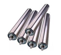 2" Stainless Steel Conveyor Rollers - 5 Pack Ideal for Woodworking Factories Warehouses Docks & Industrial Applications Adjustable from 8" to 36"