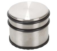 (2) Stainless Steel Door Stop Protector Wide Extra Large Round Heavy Duty Stopper