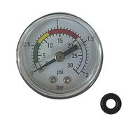 2. Stainless Steel Pressure Meter with Twin Measurement Scales for HVAC & Compressor Applications 14/16" Stainless Steel Pressure Gauge for Air Compressors