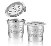 2 Stainless Steel Reusable K Cups for Keurig K Supreme, K Supreme Plus, K Slim, K-Brew Chill, K-Duo Hot & Iced with Multistream Technology - 2 Refillable Kcups Coffee Filters for Keurig Coffee Makers