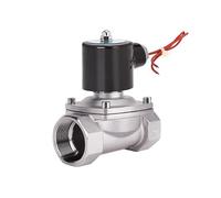 2" Stainless Steel Solenoid Valve Normally Closed DN50 Pipeline Control Switch Water Valves for Water Oil Air 220V 24V 12V(BSP-24VAC)