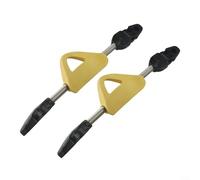 2 Stainless Steel Spring Fin Straps for Scuba Diving Resistant with EPDM and TPR Nonslip Design Suitable for Most Fins Excluding Gull Coco (L yellow)