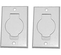2 Standard White Inlet Valves for Beam Central Vacuum
