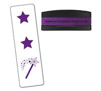 2 Stars And A Wish Pre-Inked Purple School Marking Stamper - Primary Teaching Services