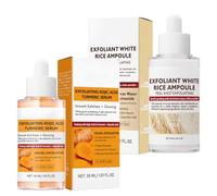 2-Step Exfoliating Skincare Set: Daily Peel Serum & Rice Ampoule for Glowing Skin. Gently Fights Dullness, Blackheads & Large Pores with AHA, BHA & Glycolic Acid - 60ml Total