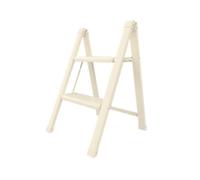 2-Step Household Slim Folding Ladder, Cream, Drabest