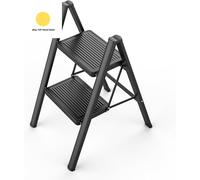2 Step Ladder, Folding Step Stool for Kitchen, DIY and Gardening, Heavy Duty St