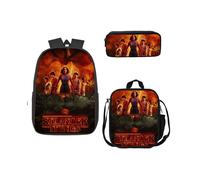 (2) Stranger Things School Bag Lunch Bag Pencil Case Kids 3 Piece Set