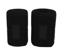 2 Strip Elastic Bandage Wrap,Self Closing Strong Compression Bandage Wrap for Sports Running, Thigh Shaping After Liposuction, Preventing Thigh Muscle Strain (Black)