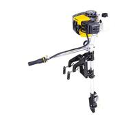 2-Stroke 2.5HP Hand-Pulled Start Outboard Motor Compatible With Inflatable Boats Ideal Propulsion Compatible With Your Water Adventures