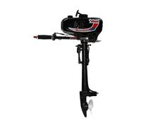 2-Stroke 3.5HP Outboard Motor Fishing Boat Dinghy Engine, Petrol Engine Long Shaft, Boat Engine with Water Cooling CDI System, for Dinghies, Fishing Boats Kayak Fishing Boats, 1.45 KW 52 CC