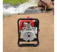 2 Stroke 43CC Petrol Water Pump, 1.25KW 1.7hp Water Transfer Pump, 8500RPM Single Cylinder Petrol Engine Water Pump for Irrigation, Landscaping, Urban Maintenance, Drainage
