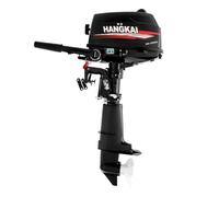 2 Stroke 6 HP Outboard Motor, 2 Stroke Fishing Boat Motor with CDI Ignition & Water-cooling System, 4400W Outboard Engine, for Dinghies, Fishing Boats Kayak