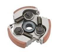 2 Stroke Air Cooled 47cc 49cc Aluminum Clutch Pads Springs Minimoto Pocket Quad ATV Engine Assembly One Way Starter Clutch Gear(Coffee)