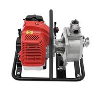 2-Stroke Engine Water Pump,1.25KW 1.7hp 43CC Portable Petrol Powered High Pressure Pump, 30m Head 135L/H, for Flood Control, Irrigation & Construction