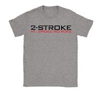 2-Stroke Mens T-Shirt Large Grey Mens Racing Motor Bike Gift Biker for Dad Uncle