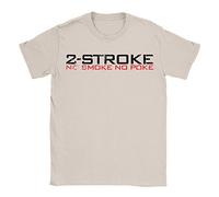 2-Stroke Mens T-Shirt X-Large Sand Mens Racing Motor Bike Gift Biker for Dad Uncle