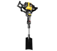 2 Stroke Petrol Tree Digger, 52cc Portable Post Tree Hole Digger, Garden Digging Machine with Wide Spade & Air Filter, 6500r/min 1900W, for Tree Ball Lifting Root Cutting