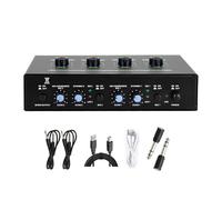 2 Studio-Quality Mic Amplifier in Metal Case for Mobile KTV & Multi-Device Compatibility Reverbed Amplifier