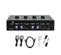 2 Studio-Quality Mic Amplifier in Metal Case for Mobile KTV & Multi-Device Compatibility Reverbed Amplifier