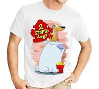 2 Stupid Dogs Hanna-Barbera Men's T Shirt White M White