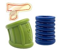2 Styles Scrotum Rings for Enhancing Male Sexual Performance, Interesting Scrotal Restraint Rings for Couples Sex -UKGE19Z (Blue+Green, A:Same &Cheaper)