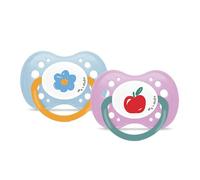 DODIE, 2 x Anatomical Soothers 18 Months + BPA Free* Heavy Duty Mathilde Cabanas Flowers