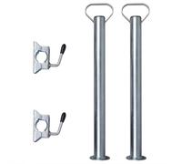 2 Support Tubes with 2 Split Clamps for 48 mm Jockey Wheel