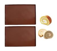 2 Swiss Roll Mats, Soft, Foldable and Tear-Proof, Baking Aids, Suitable for Cake and Biscuit Making.
