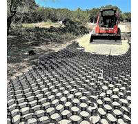 2" Tall Driveway Ground Stabilizer - Permeable Paver System for Slopes, Landscaping, Pea Gravel, and Creek Banks - Ideal Parking Solution for Stability & Drainage